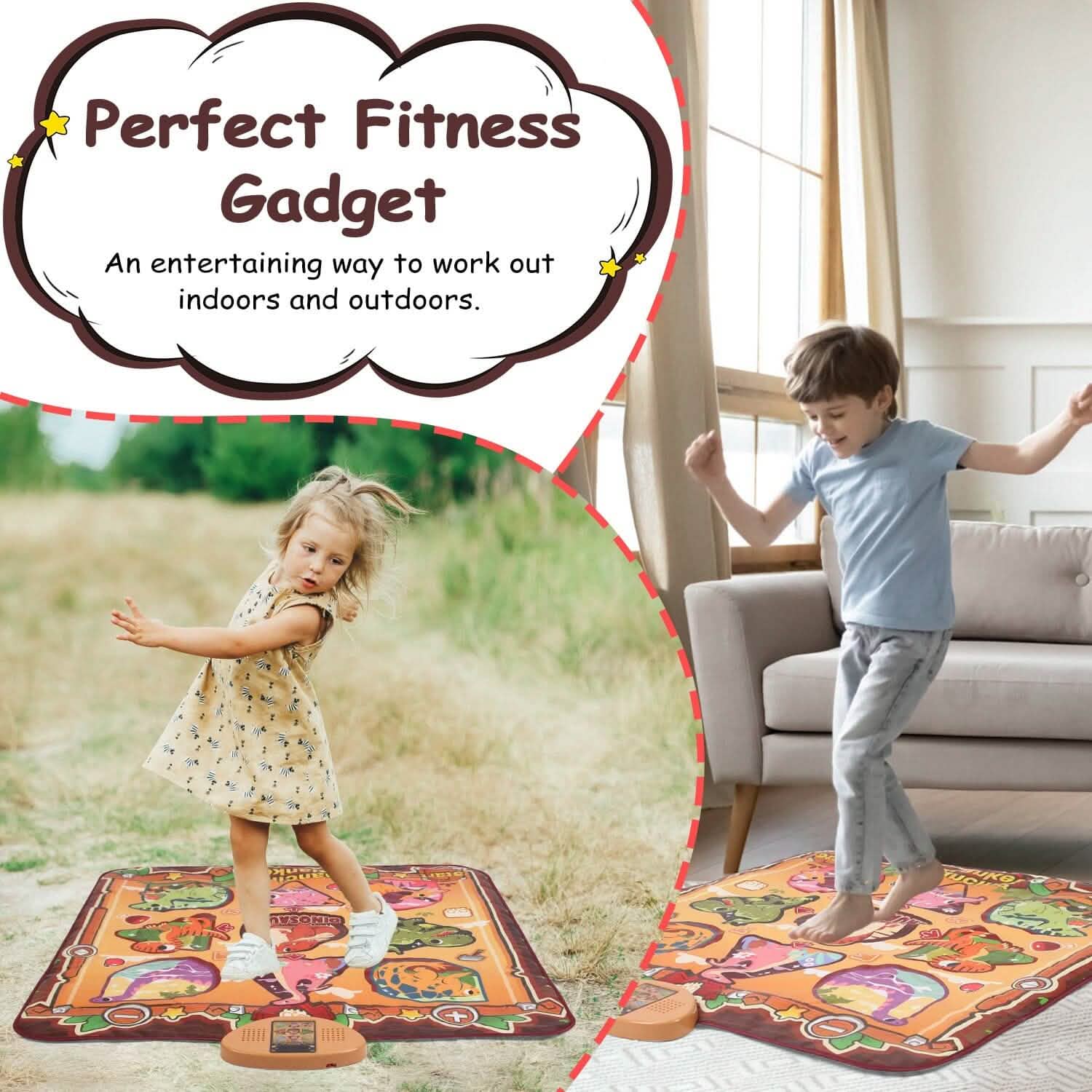 Kids Electronic Music Dance Pad with 6 Modes by DailySale