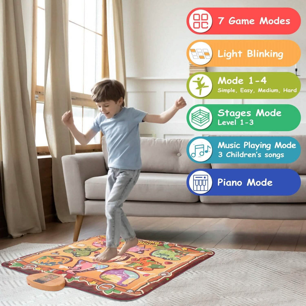 Kids Electronic Music Dance Pad with 6 Modes by DailySale