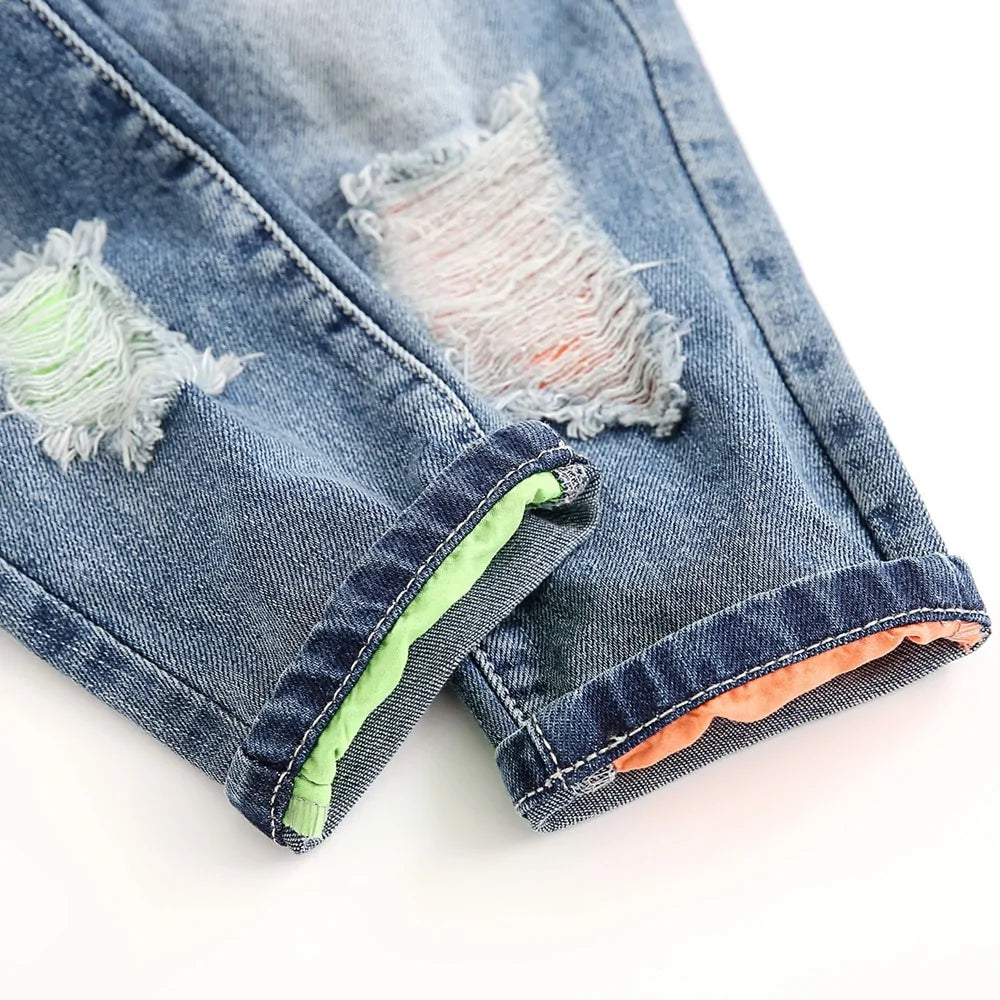 Kids Jeans Baby Rompers - # BAAA1B1610001 by Yo KIDZ LLC