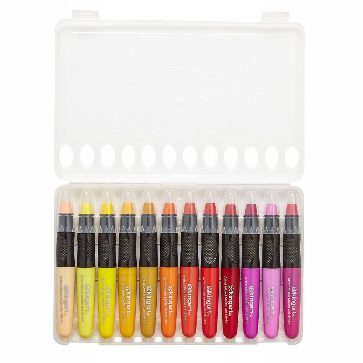 Mixed Media Gel Stick Crayons - 48 Colors by KINGART