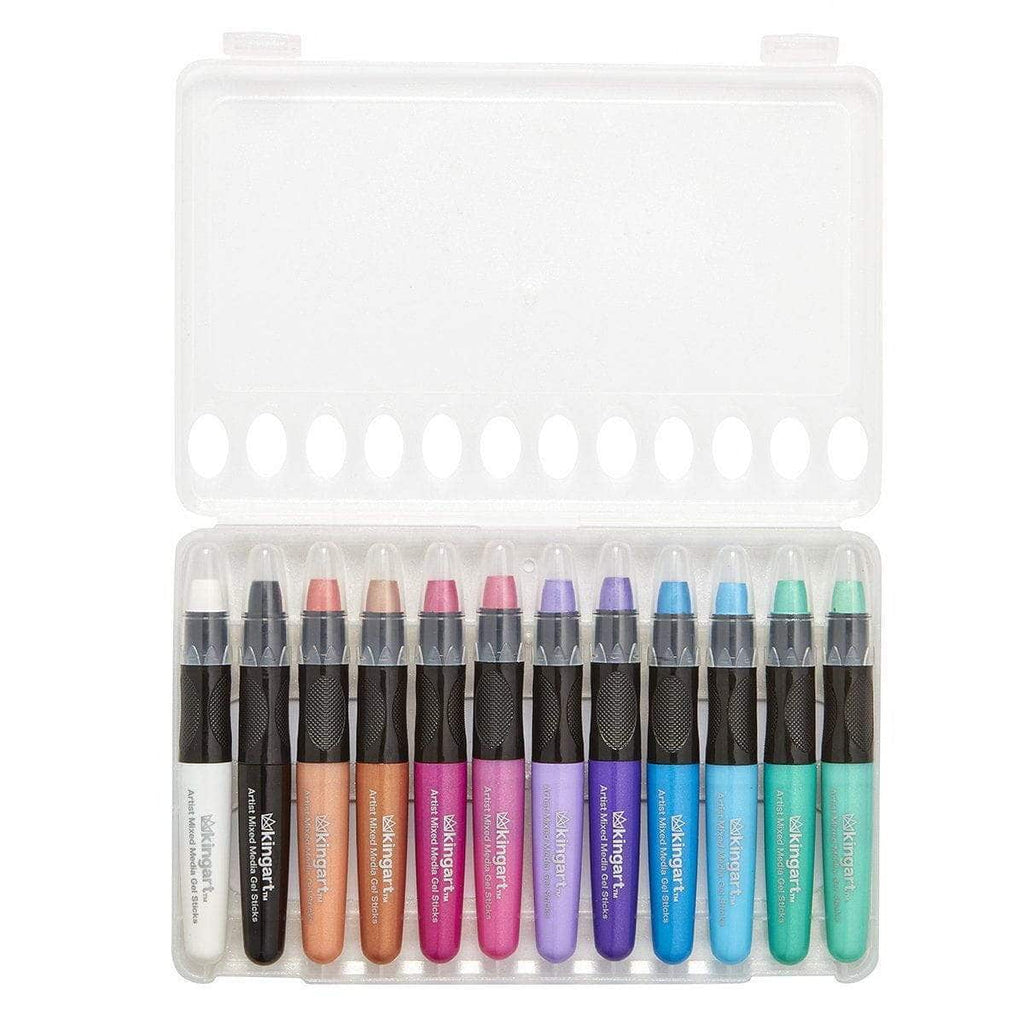 Mixed Media Gel Stick Crayons - 48 Colors by KINGART