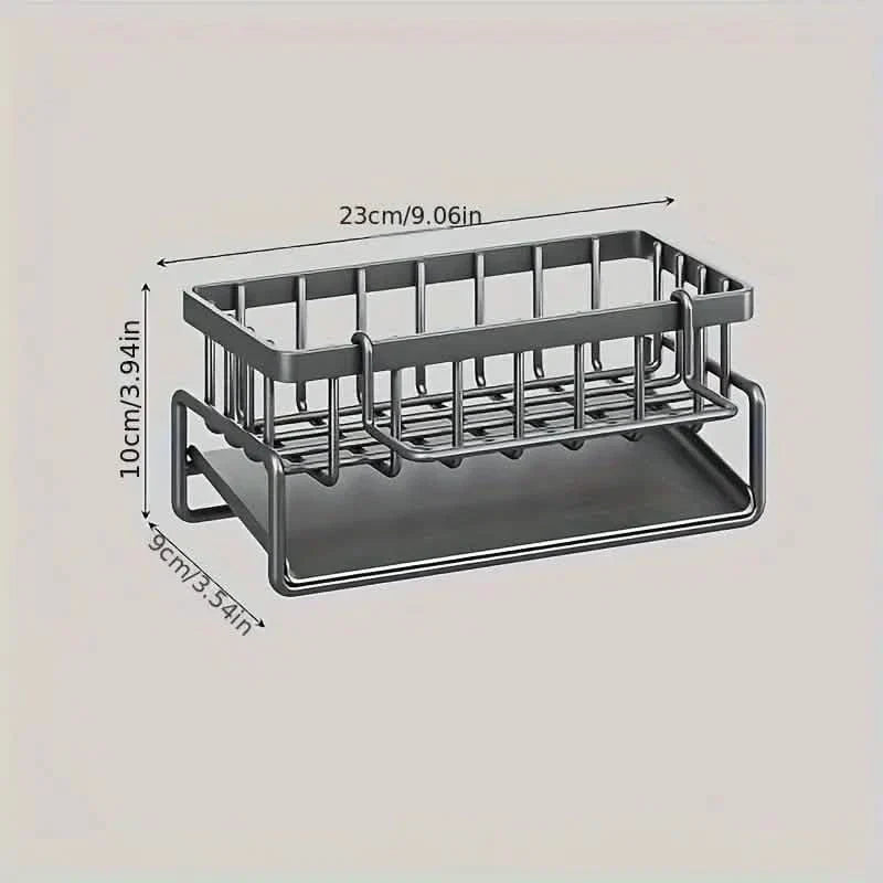 Kitchen Storage Rack - Multi-Functional Household Sink Organizer with Drain Basket by DailySale