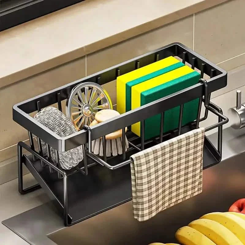 Kitchen Storage Rack - Multi-Functional Household Sink Organizer with Drain Basket by DailySale