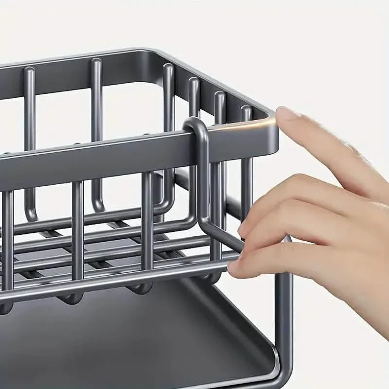 Kitchen Storage Rack - Multi-Functional Household Sink Organizer with Drain Basket by DailySale