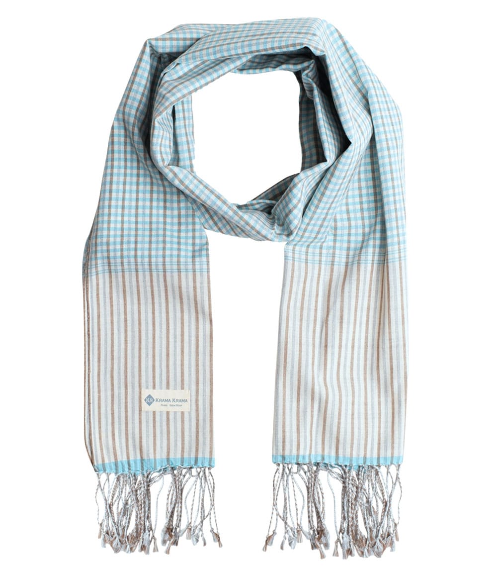Krama traditionnel bleu Horizon by Krama Krama