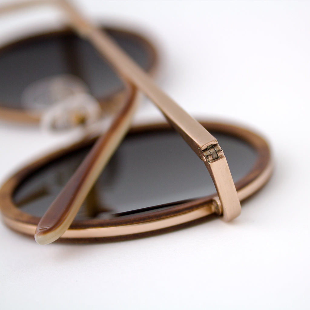 Largo - Metal & Wood Sunglasses by Tommy Owens