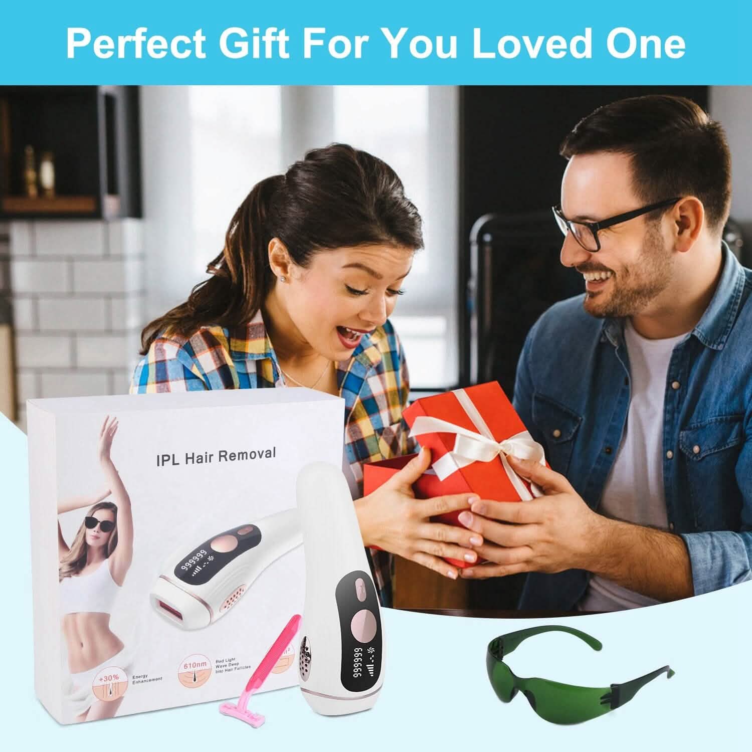 Laser Hair Removal Ice Cooling Permanent IPL by DailySale