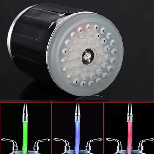 LED Light Water Faucet Tap Heads Glow LED Shower Stream by DailySale