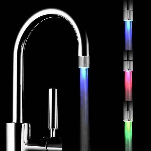 LED Light Water Faucet Tap Heads Glow LED Shower Stream by DailySale