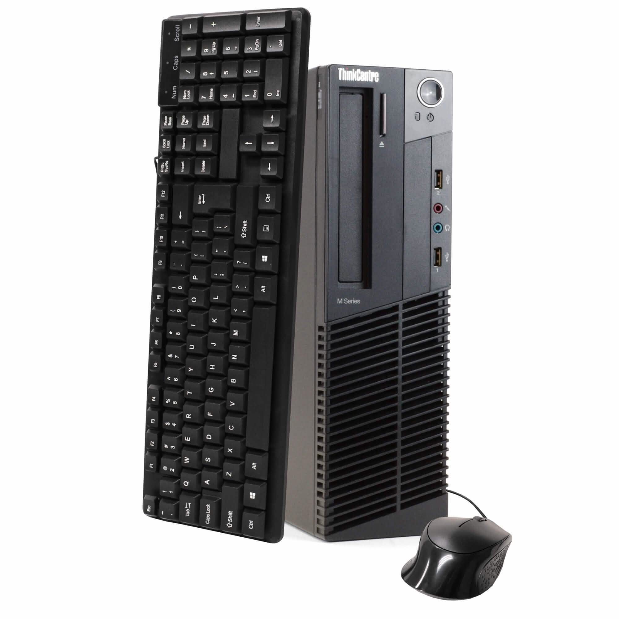 Lenovo ThinkCentre M92 Desktop Computer with 19" Flat Screen Monitor (Refurbished) by DailySale