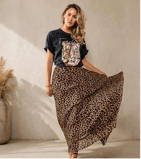 Fierce Flow Leopard Skirt by Fitkitty Culture Athleisure Wear, Yoga Wear & Women's Clothing
