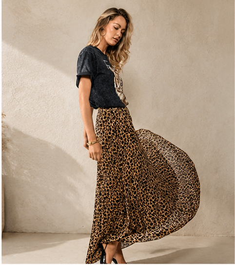 Fierce Flow Leopard Skirt by Fitkitty Culture Athleisure Wear, Yoga Wear & Women's Clothing