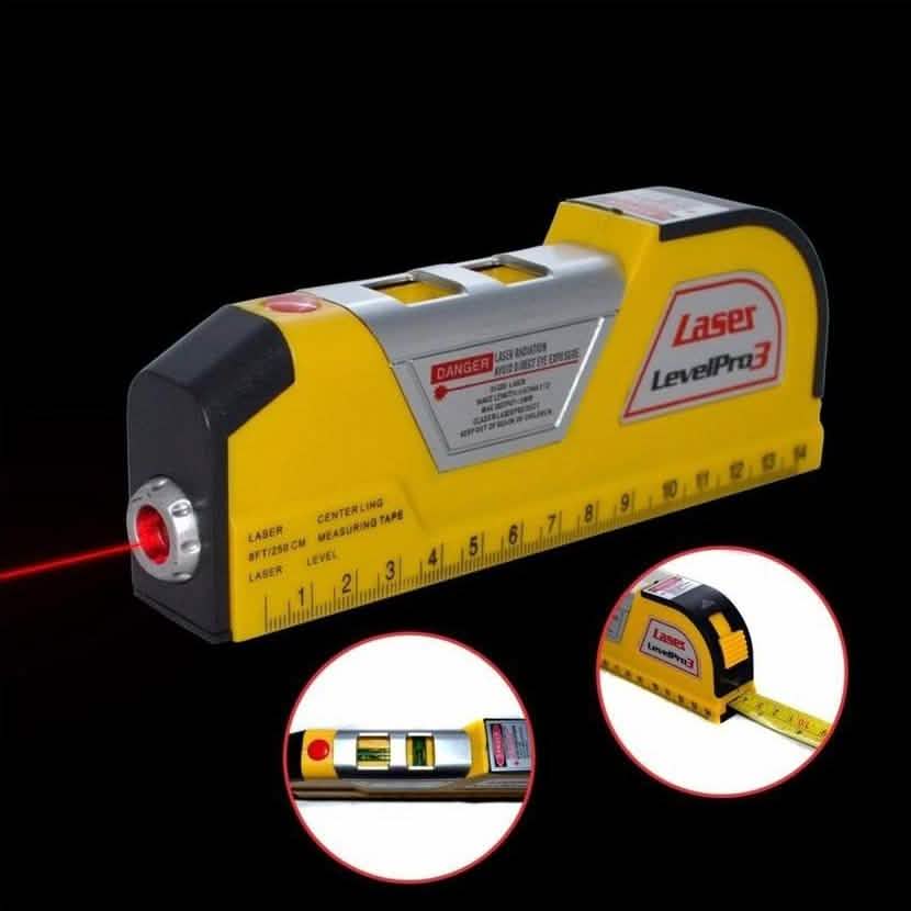 Level Measuring Horizontal Laser Line 8FT Measuring Tape by DailySale