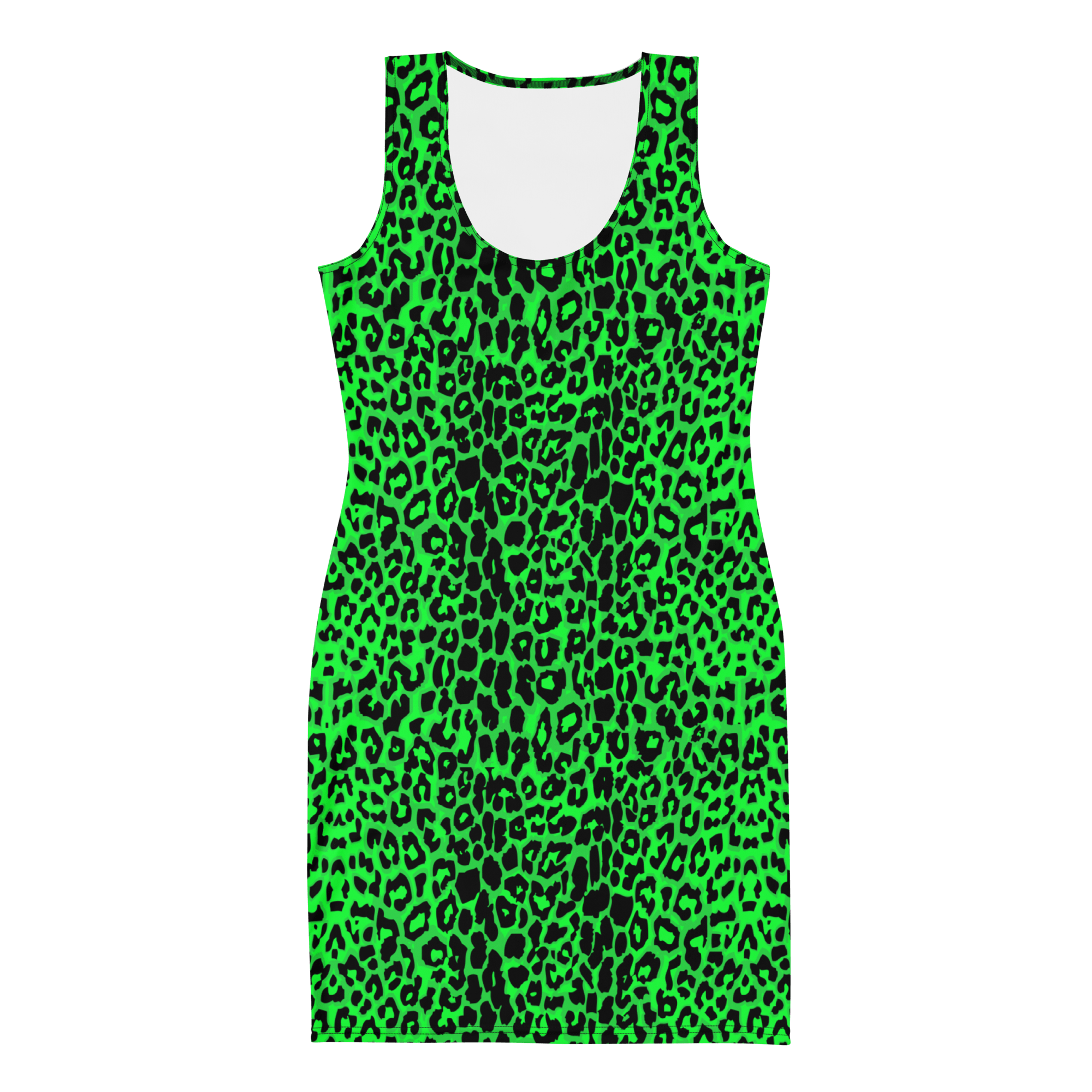 Lime Leopard Bodycon Dress by Goth Cloth Co.