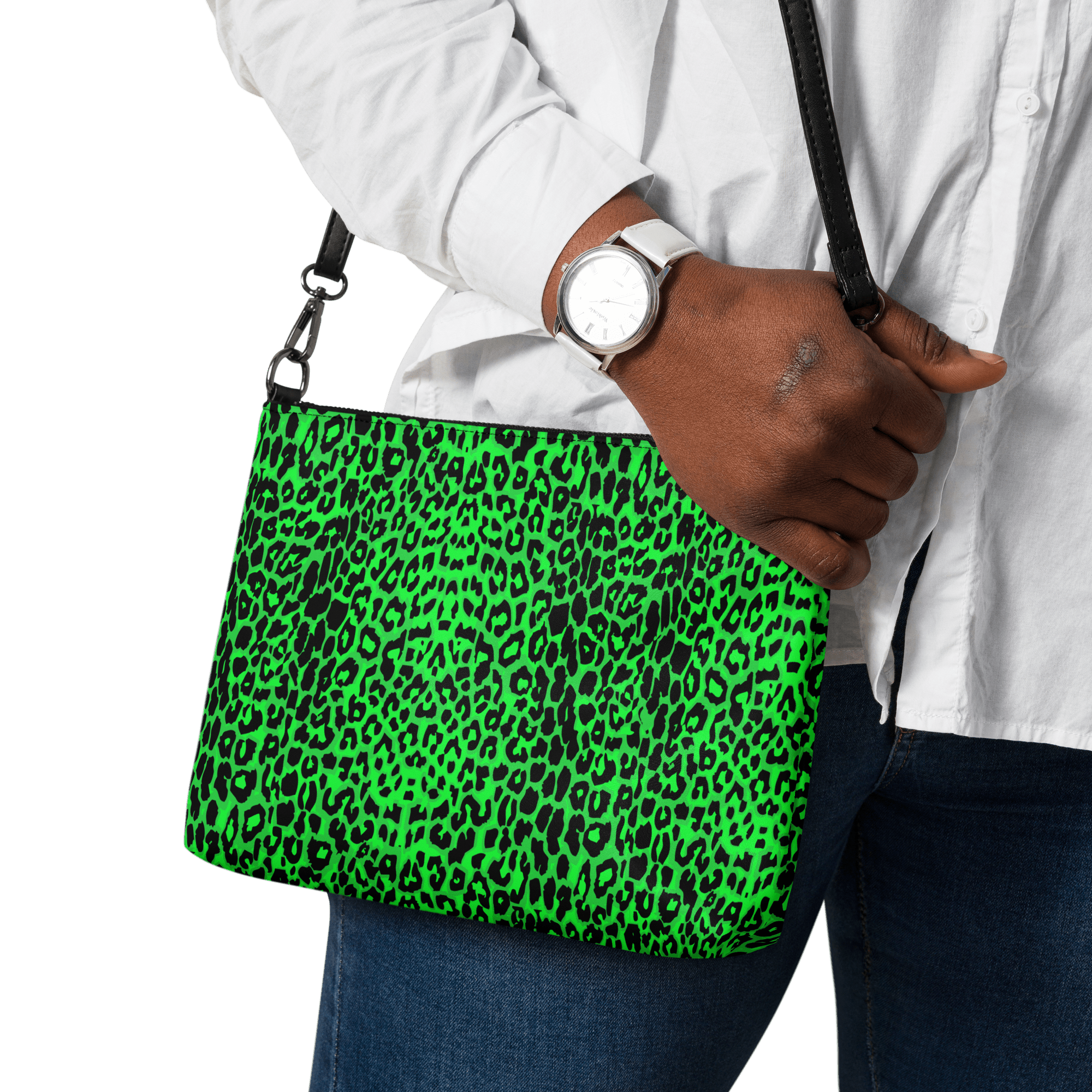Lime Leopard Crossbody Bag by Goth Cloth Co.