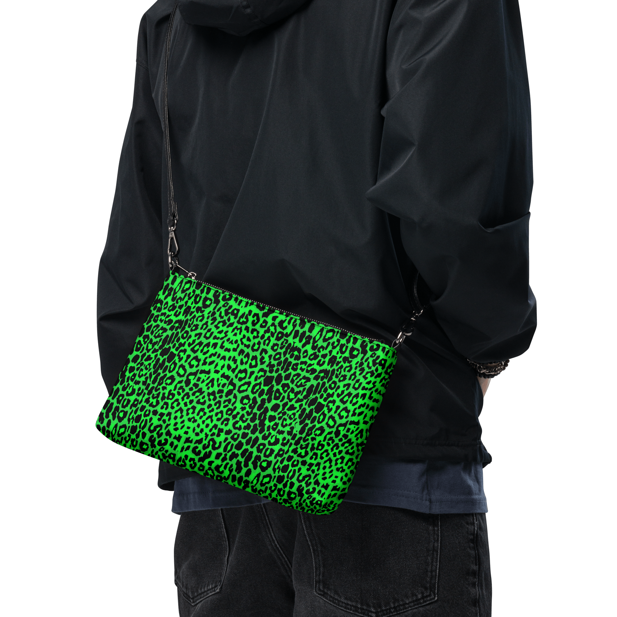 Lime Leopard Crossbody Bag by Goth Cloth Co.