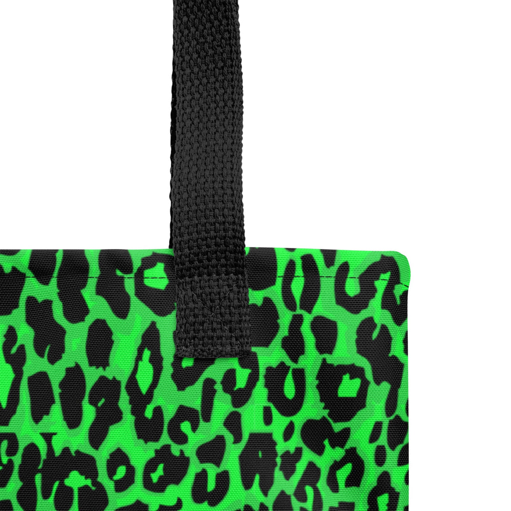 Lime Leopard Tote Bag by Goth Cloth Co.