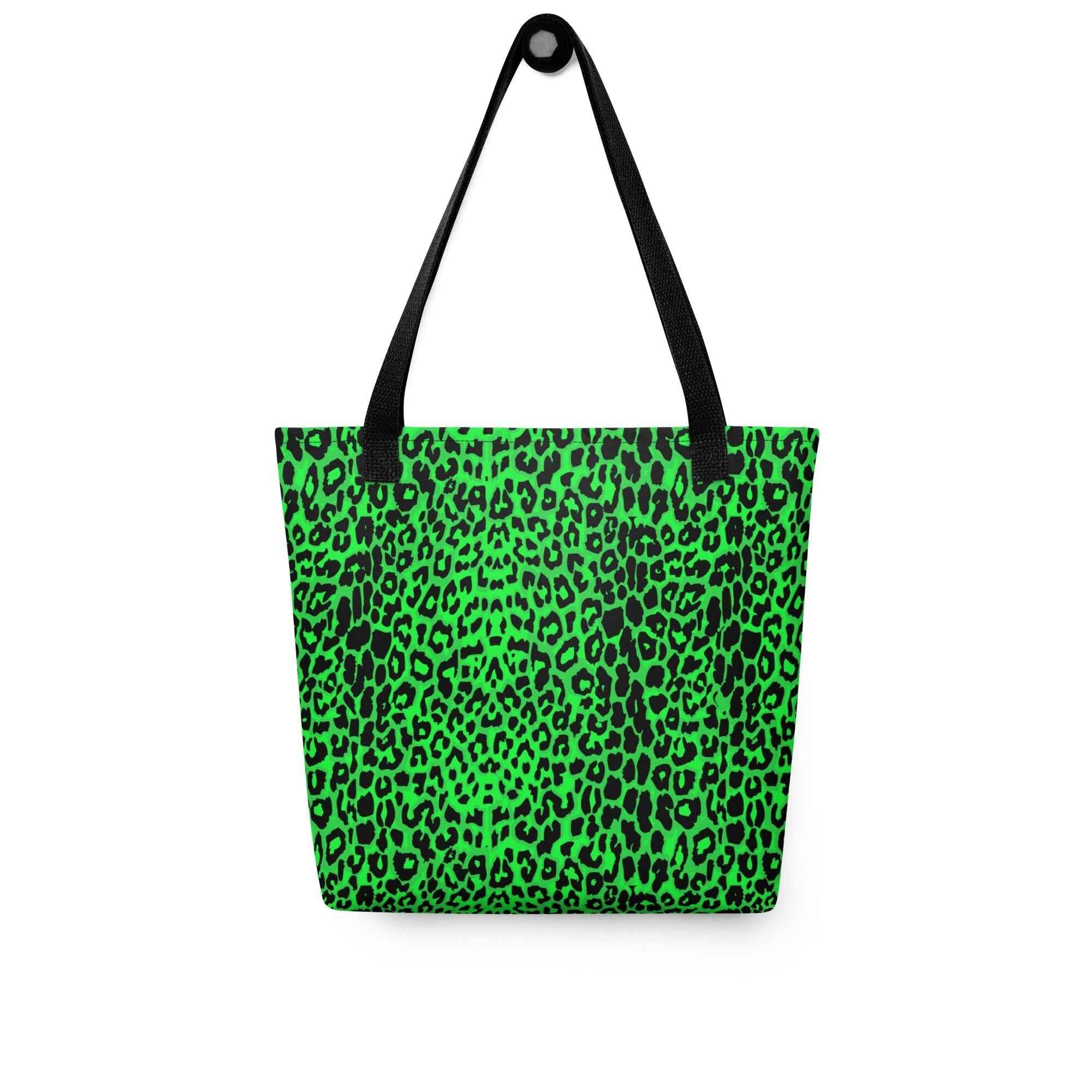 Lime Leopard Tote Bag by Goth Cloth Co.