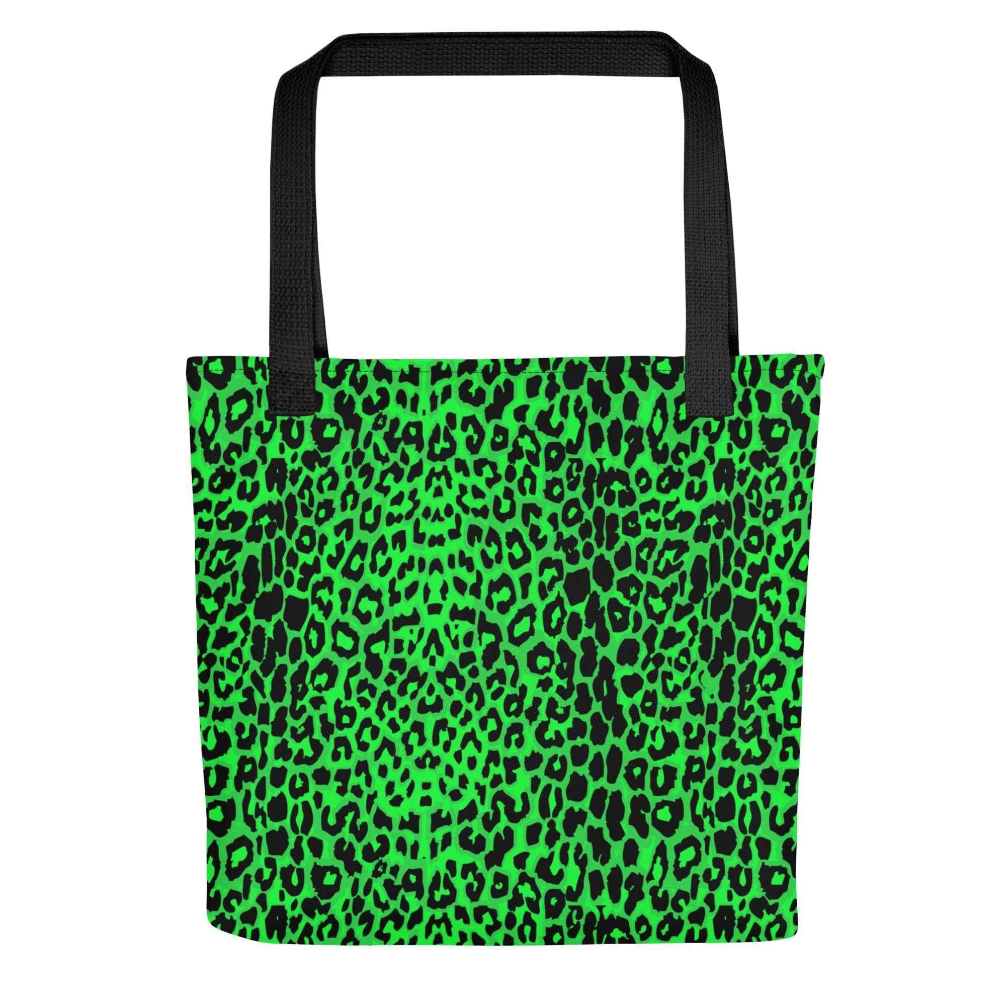 Lime Leopard Tote Bag by Goth Cloth Co.