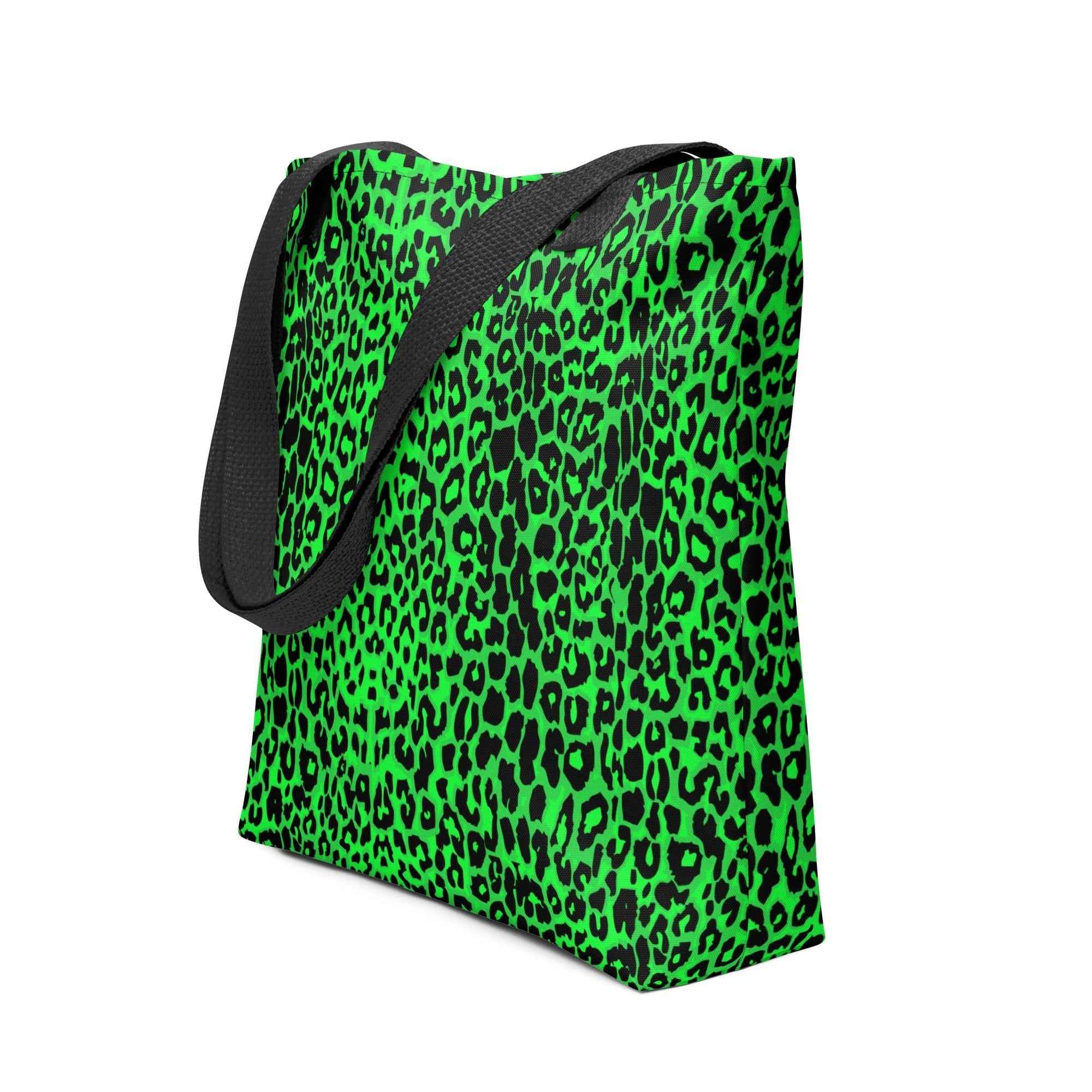 Lime Leopard Tote Bag by Goth Cloth Co.