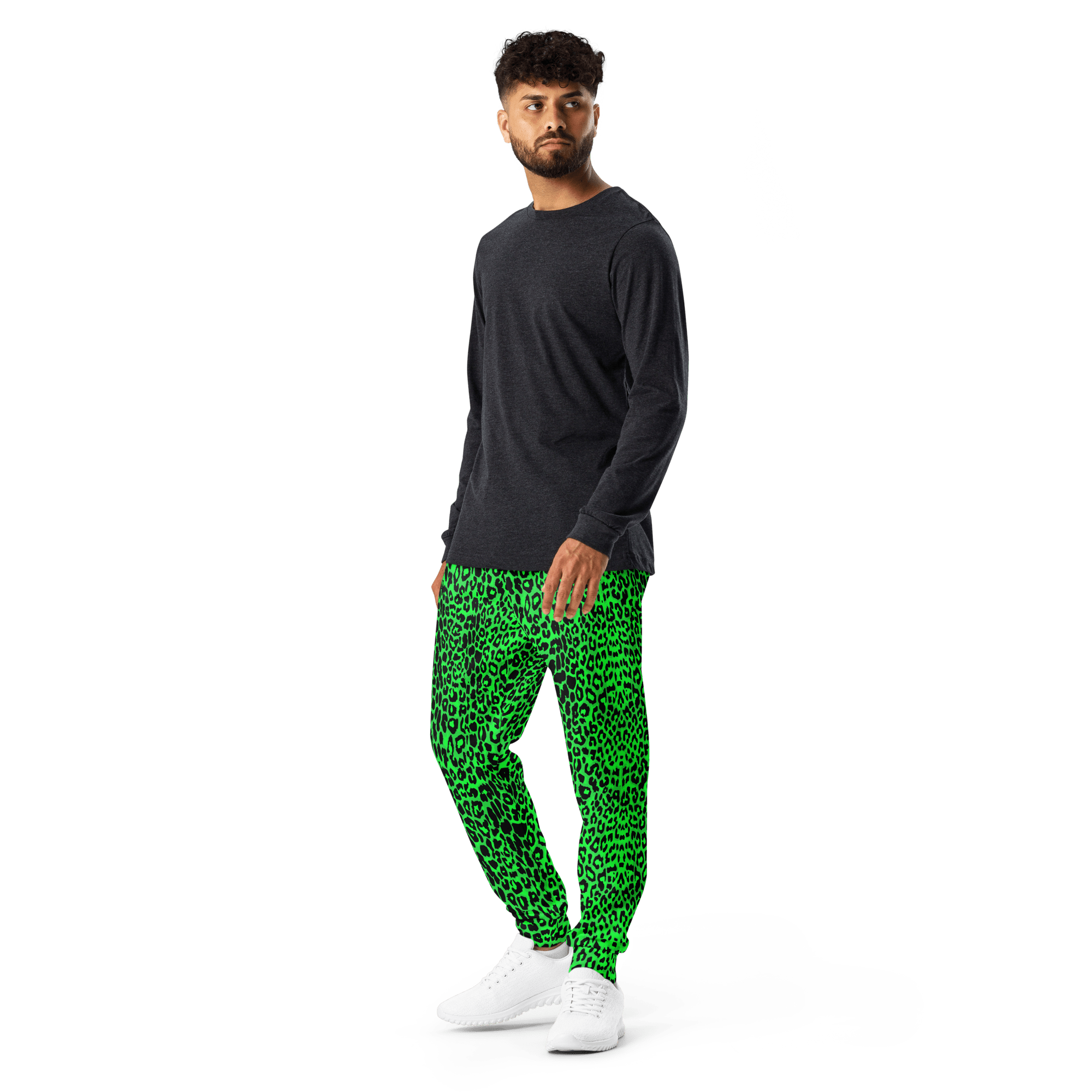 Lime Leopard Unisex Joggers by Goth Cloth Co.