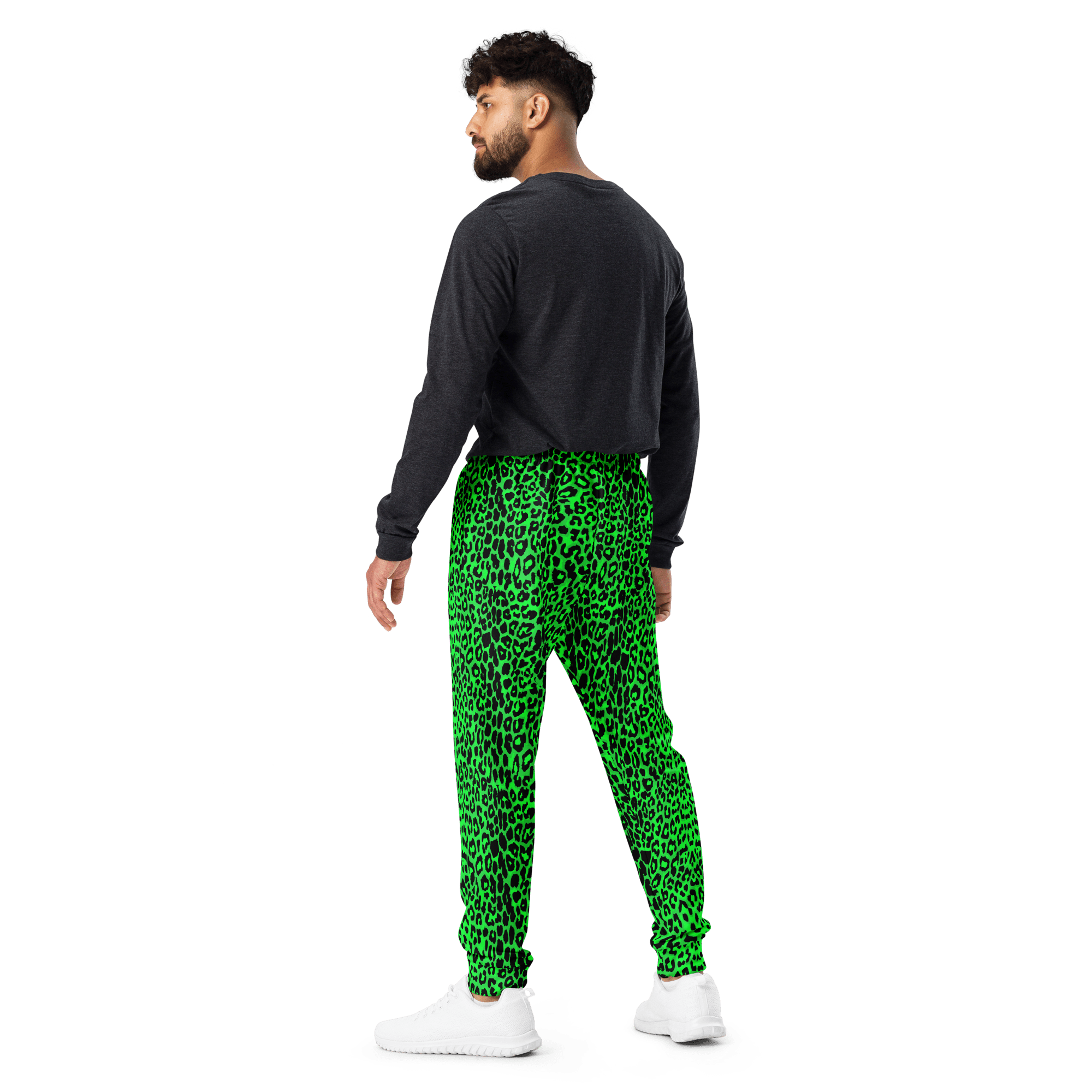 Lime Leopard Unisex Joggers by Goth Cloth Co.