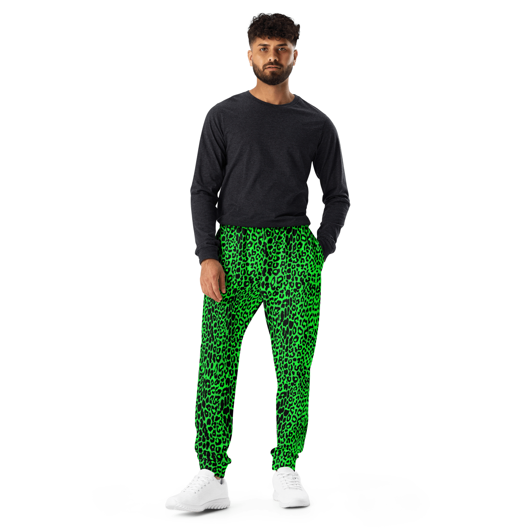 Lime Leopard Unisex Joggers by Goth Cloth Co.