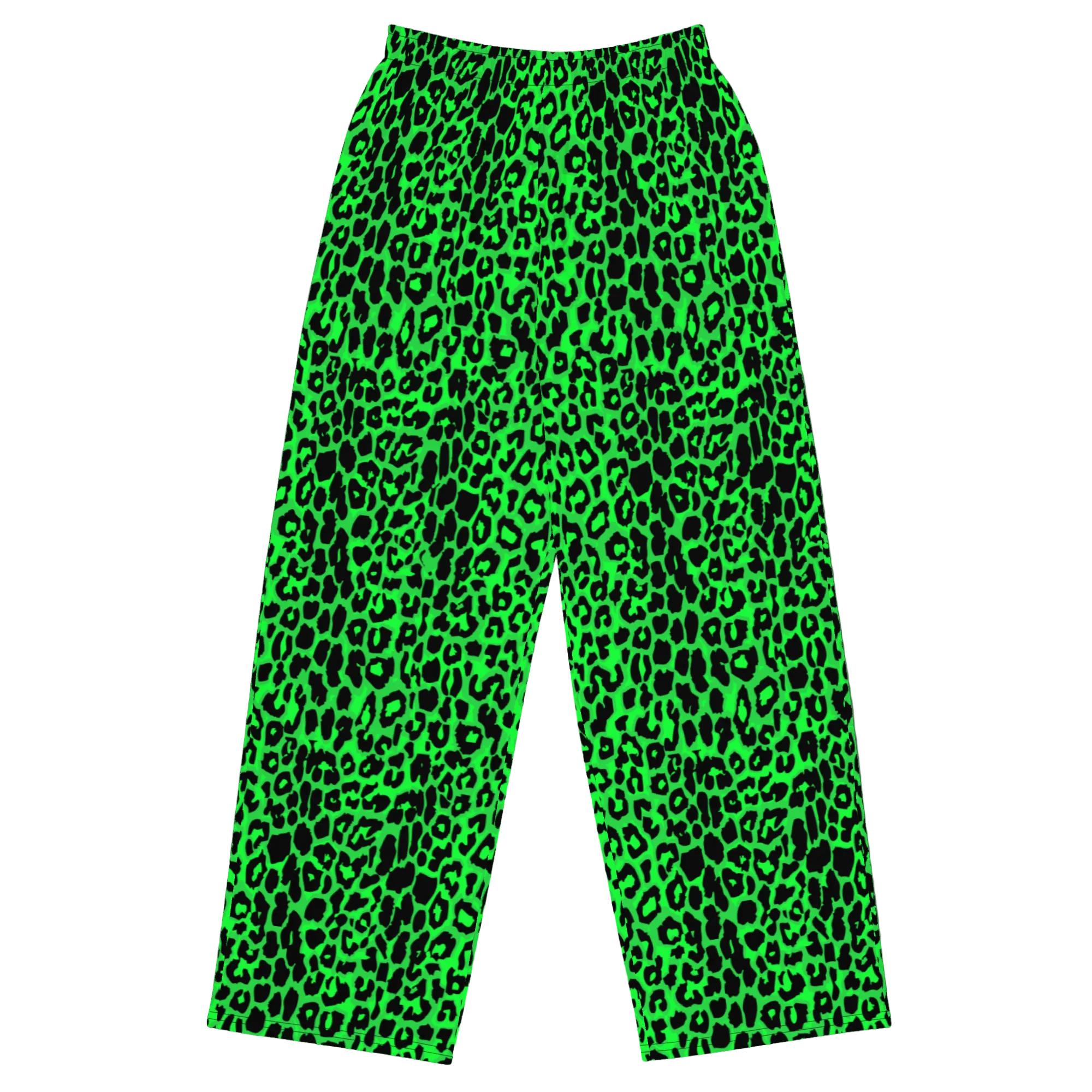 Lime Leopard Unisex Lounge Pants by Goth Cloth Co.