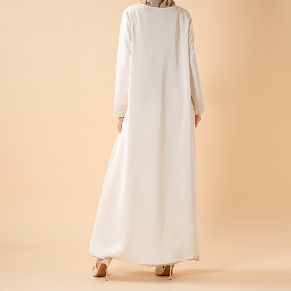 Long Sleeve Satin Inner Dress (MA061) by Mariam's Collection