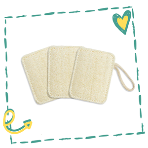Kitchen Loofah Sponges - Set of 3 by Yellow Lavender
