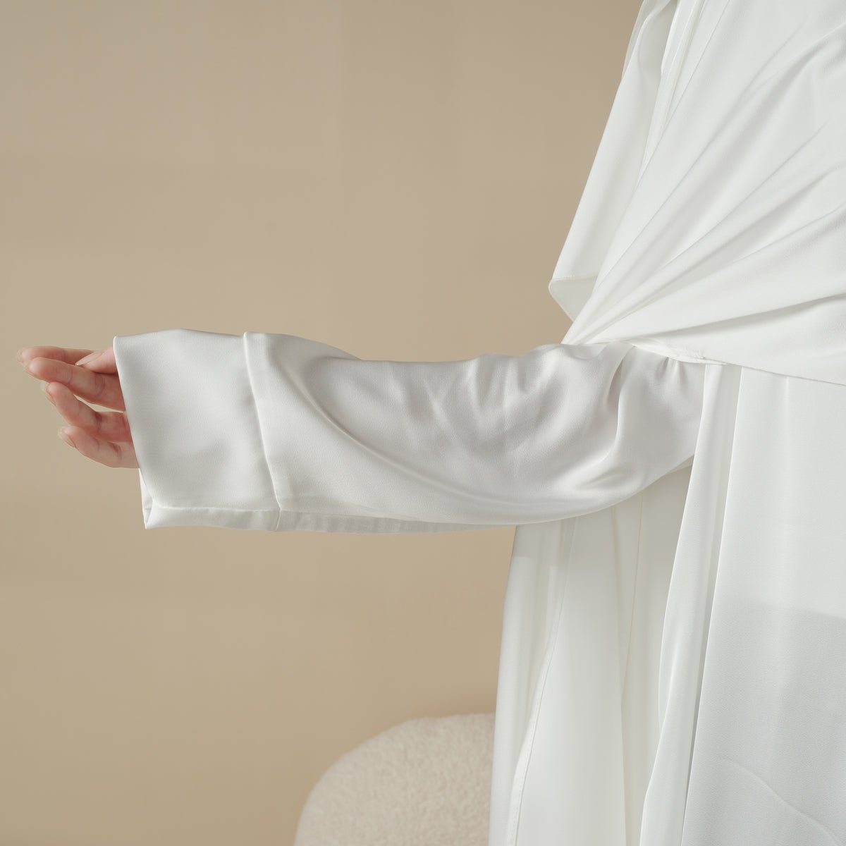 Luxury Wedding Abaya 3-Piece Bridal Abaya Set (MOA044) by Mariam's Collection