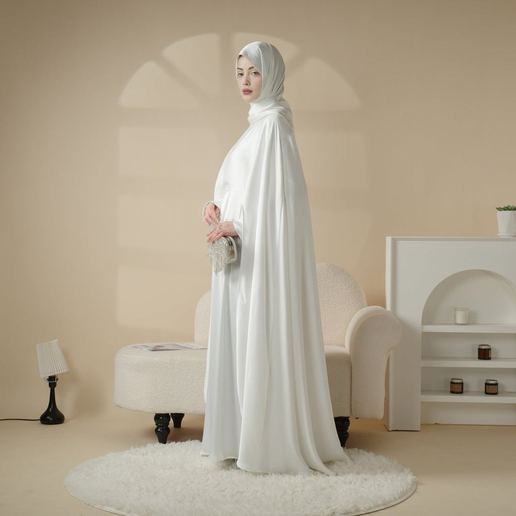 Luxury Wedding Abaya 3-Piece Bridal Abaya Set (MOA044) by Mariam's Collection