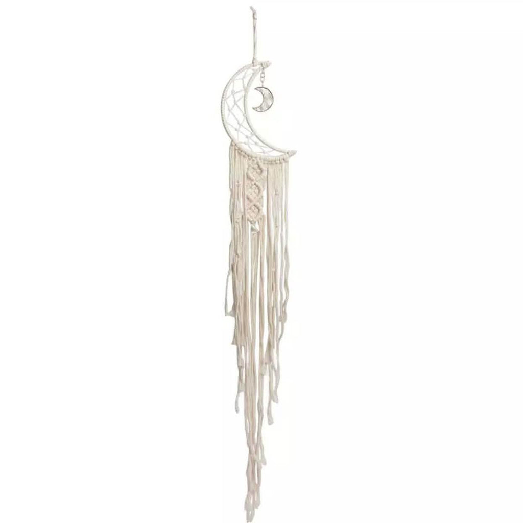 Macrame Woven Wall Hanging Boho Tapestry Moon Star Dreamcatcher Home Decor by DailySale