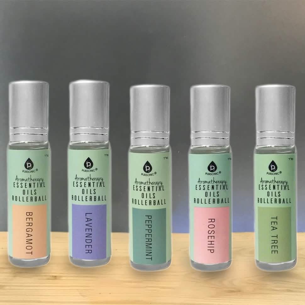 5-Pack: Pursonic Aromatherapy Essential Oils Rollerball by DailySale