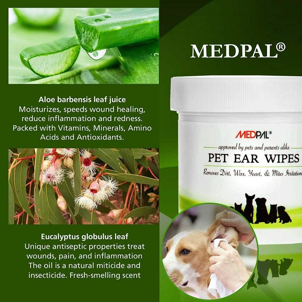 MedPal Cleaning Wipes for Dogs and Cats Prevent Ear Infections by DailySale
