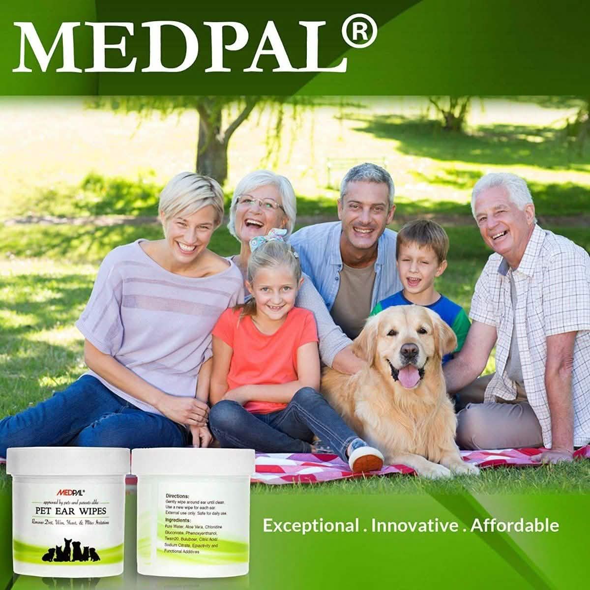 MedPal Cleaning Wipes for Dogs and Cats Prevent Ear Infections by DailySale