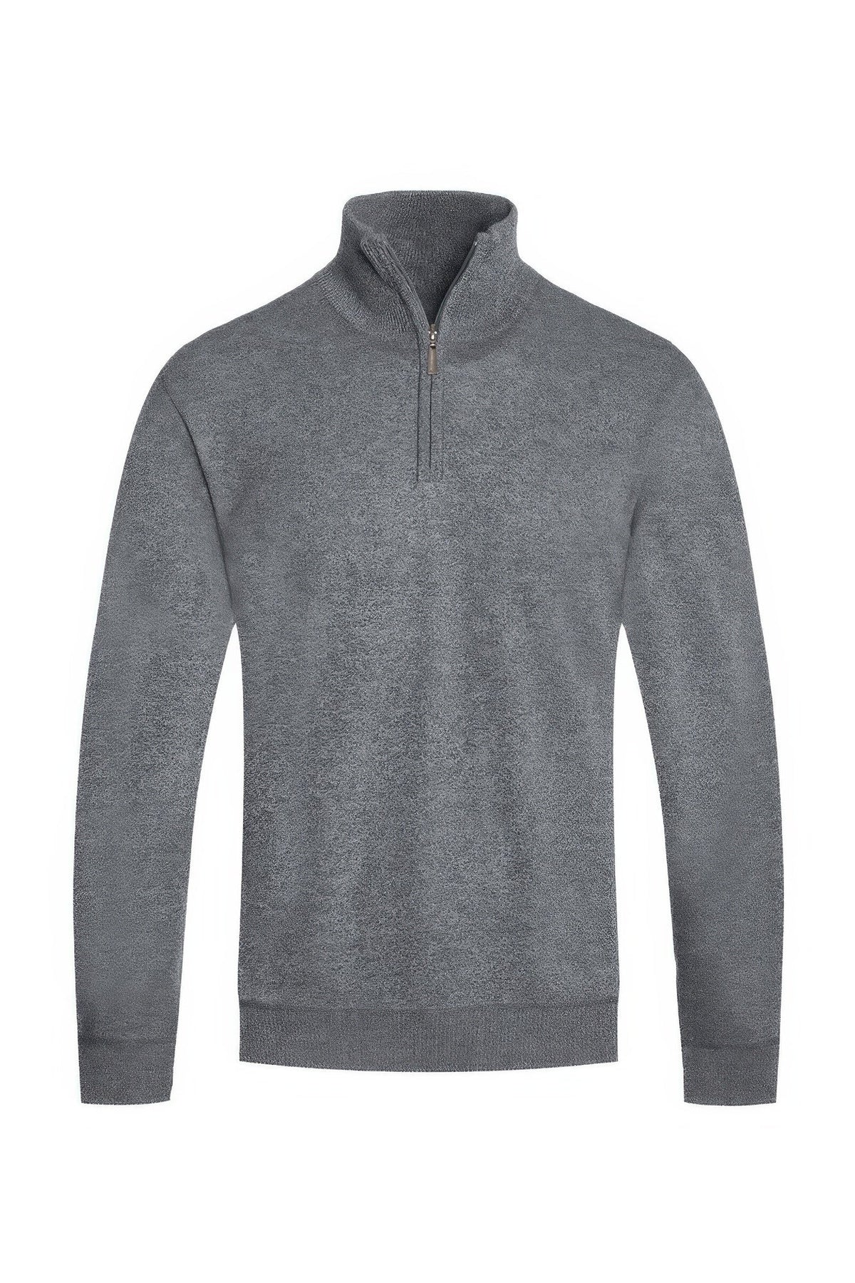 Mens Knit Quarter Zip Sweater by Tigbul's Variety Fashion Shop