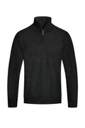 Mens Knit Quarter Zip Sweater by Tigbul's Variety Fashion Shop