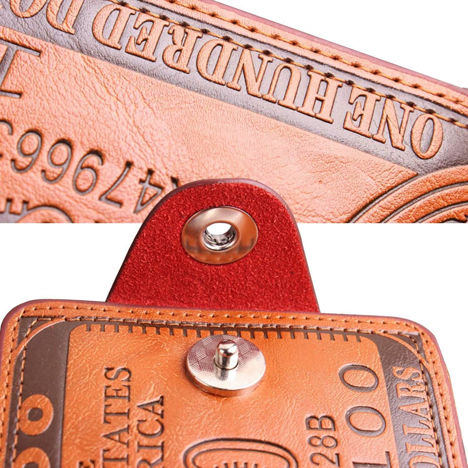 Men's USD Bill Wallet Billfold Leather Credit Card Photo Holder by DailySale