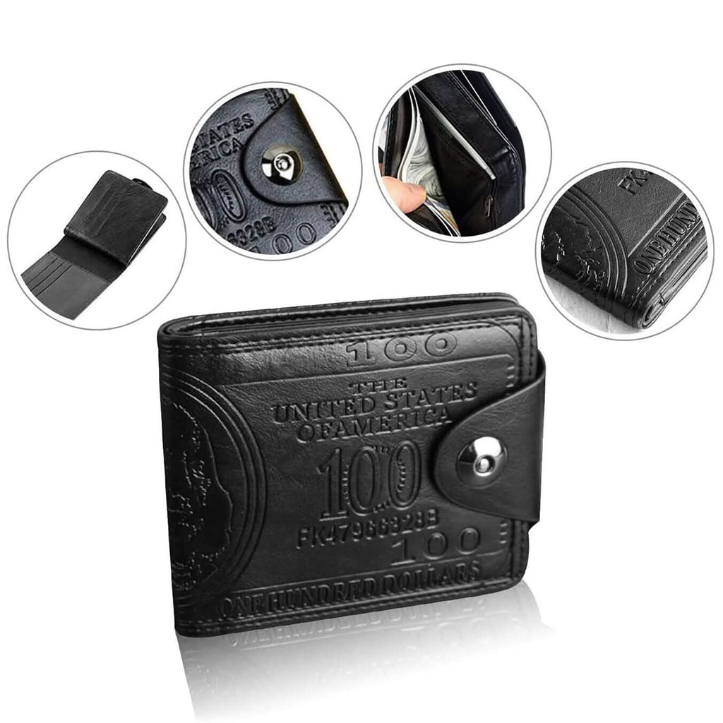 Men's USD Bill Wallet Billfold Leather Credit Card Photo Holder by DailySale
