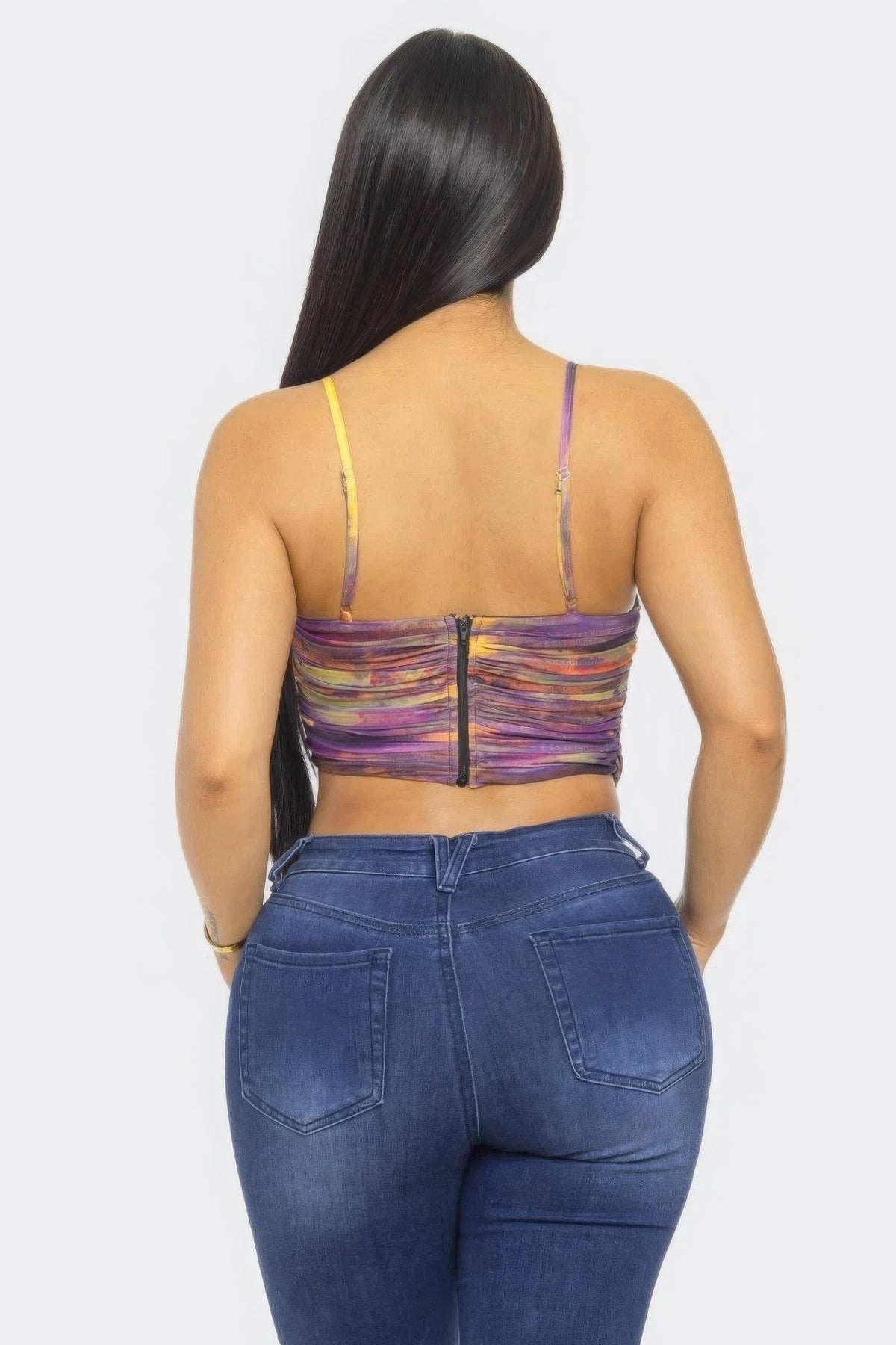 Mesh Print Top by Tigbul's Variety Fashion Shop