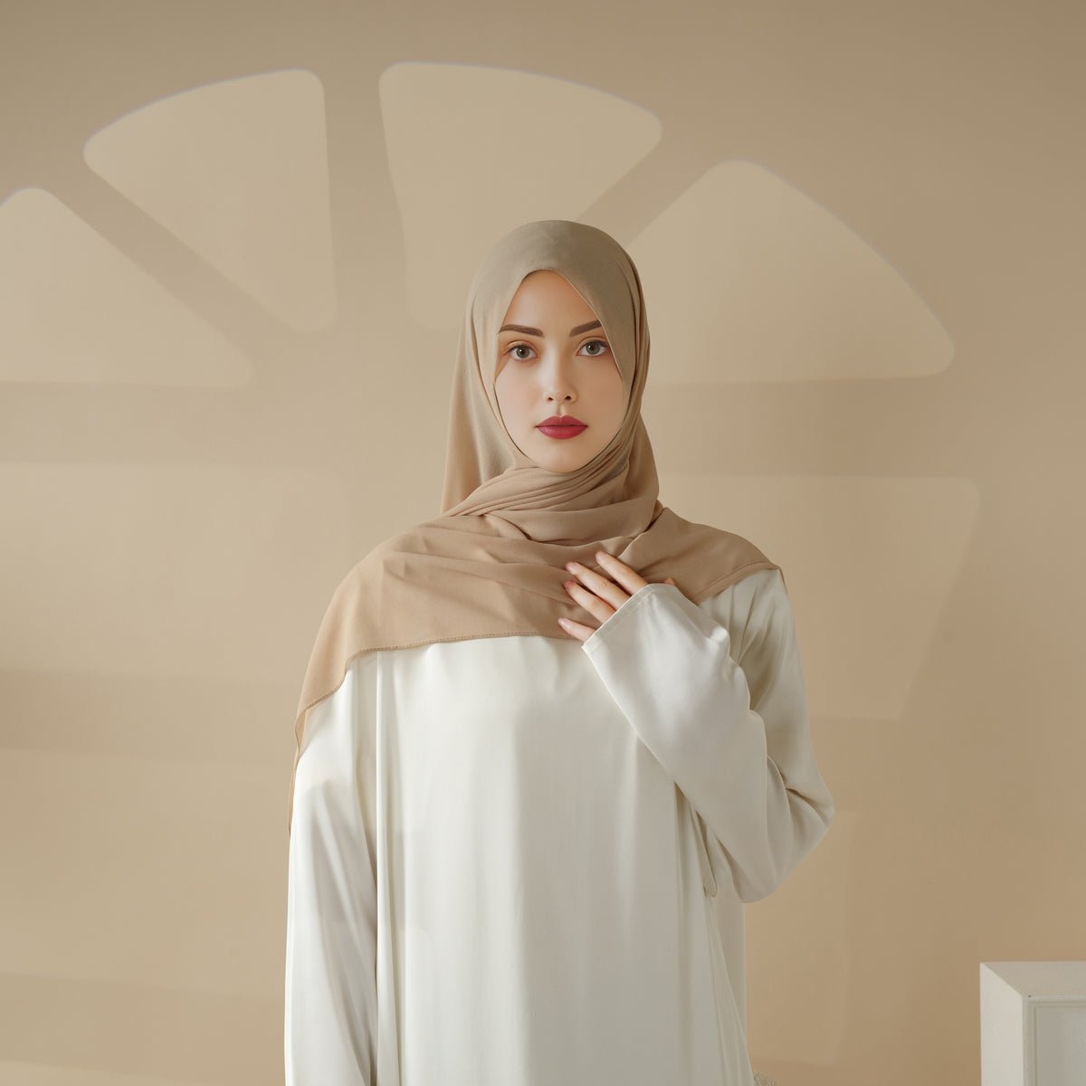 Plain Chiffon Shawl, Extra Fine Chiffon Hijab (MH067) by Mariam's Collection
