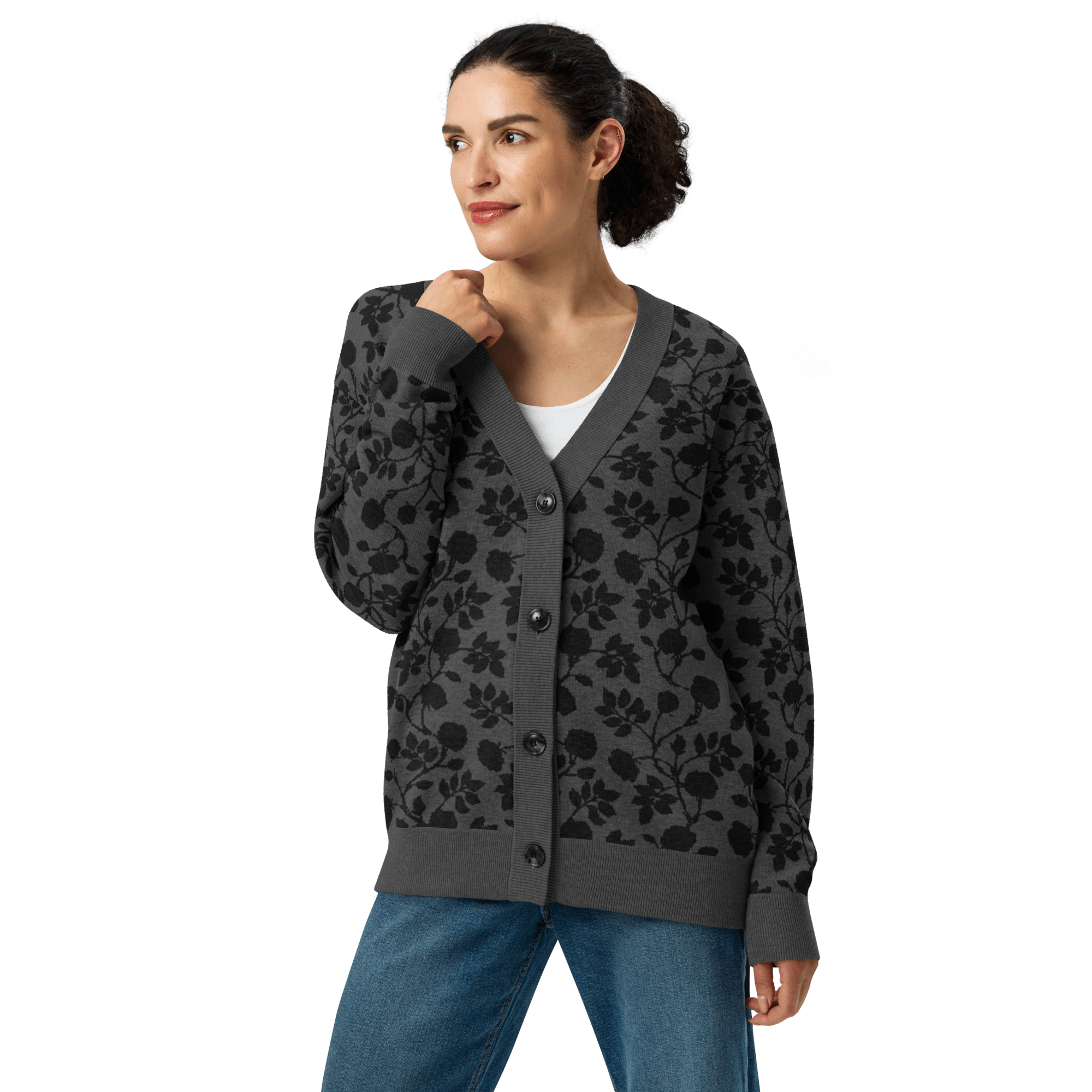 Midnight Bloom Knit Cardigan by Goth Cloth Co.
