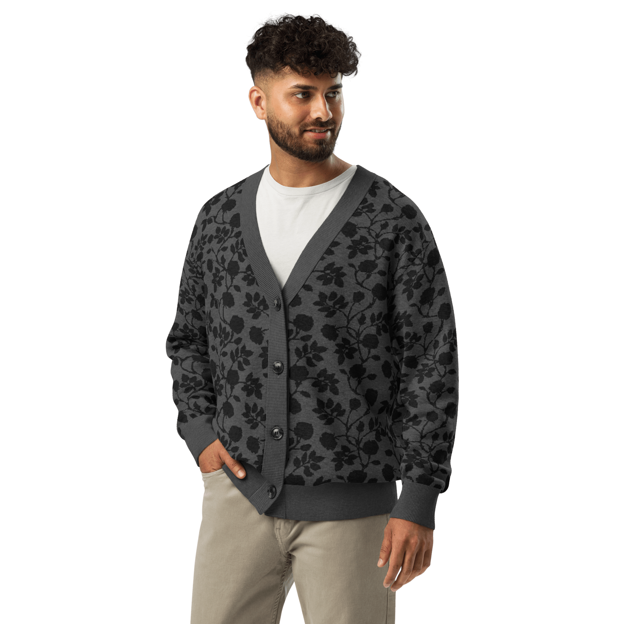 Midnight Bloom Knit Cardigan by Goth Cloth Co.