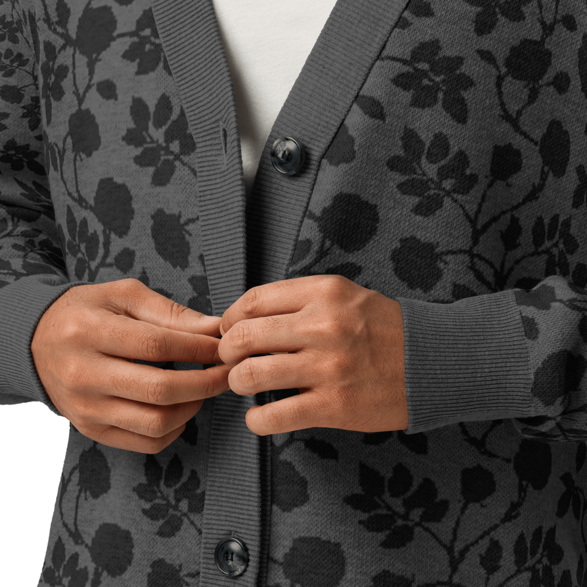 Midnight Bloom Knit Cardigan by Goth Cloth Co.