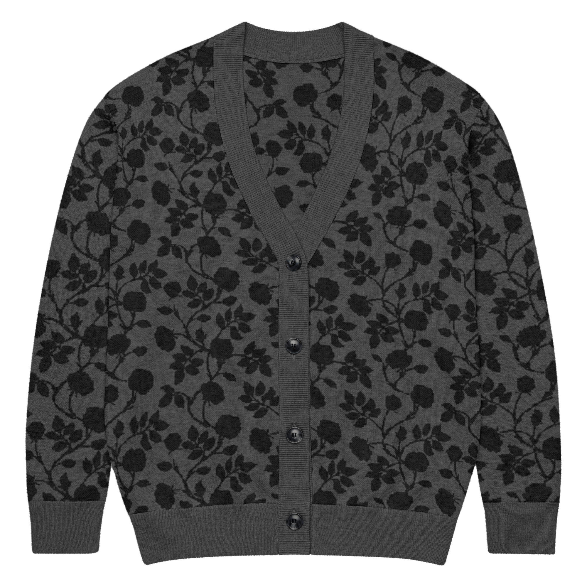 Midnight Bloom Knit Cardigan by Goth Cloth Co.