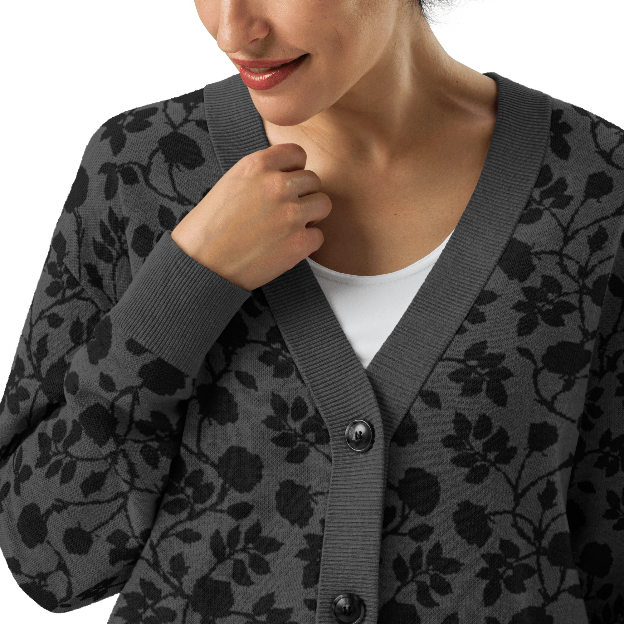 Midnight Bloom Knit Cardigan by Goth Cloth Co.