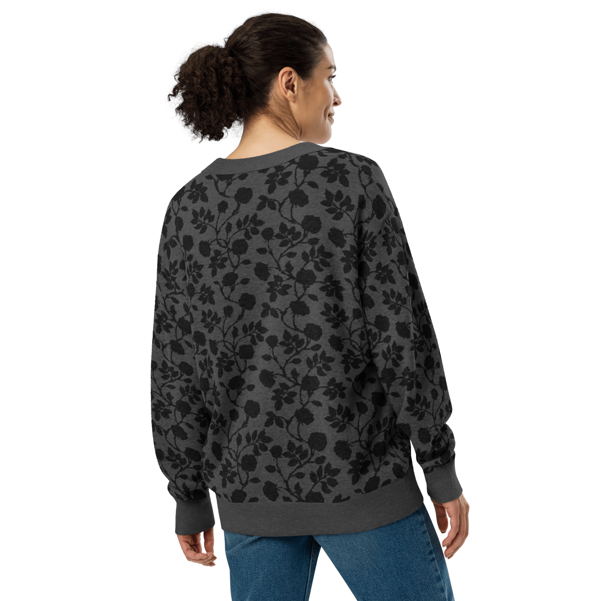 Midnight Bloom Knit Cardigan by Goth Cloth Co.