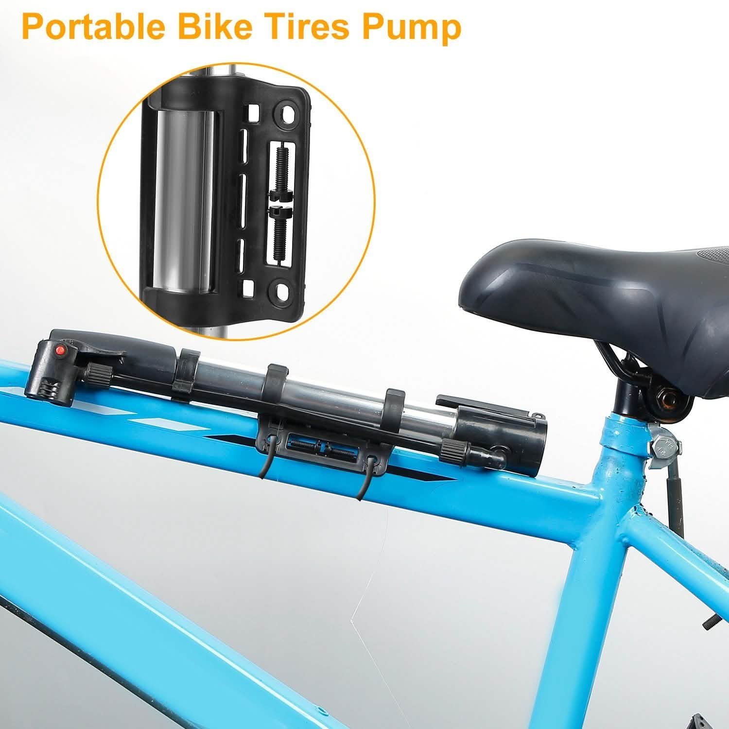 Mini Bike Pump Portable Bicycle Tire Inflator by DailySale