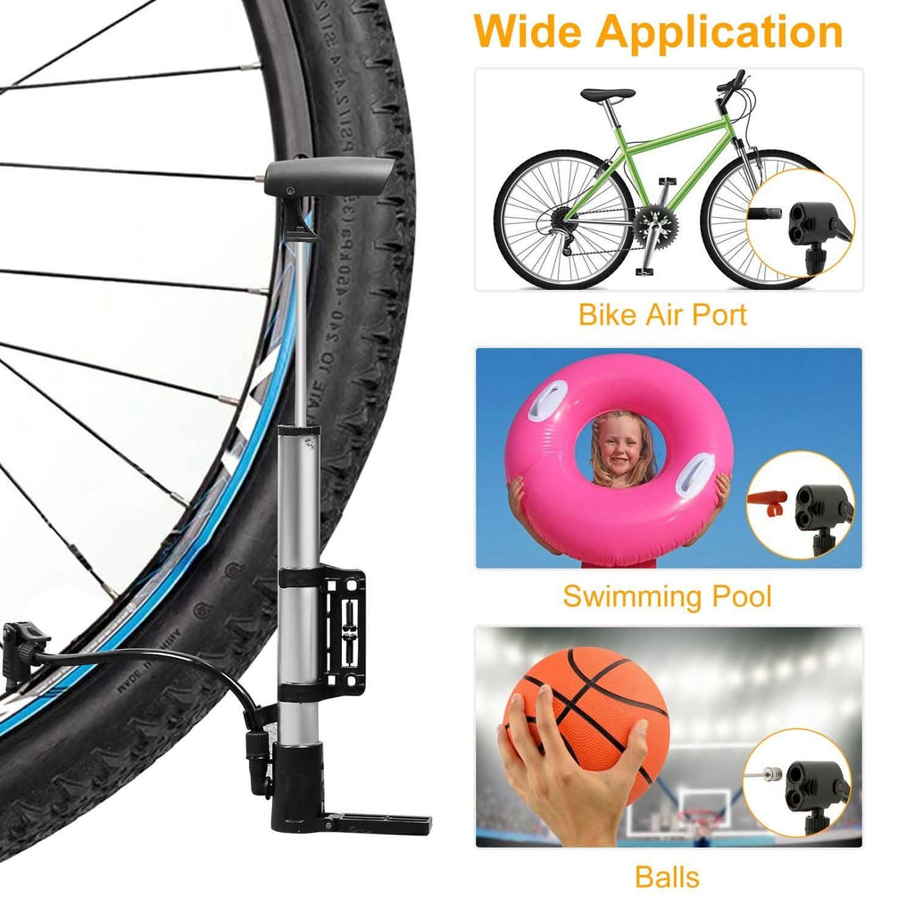 Mini Bike Pump Portable Bicycle Tire Inflator by DailySale
